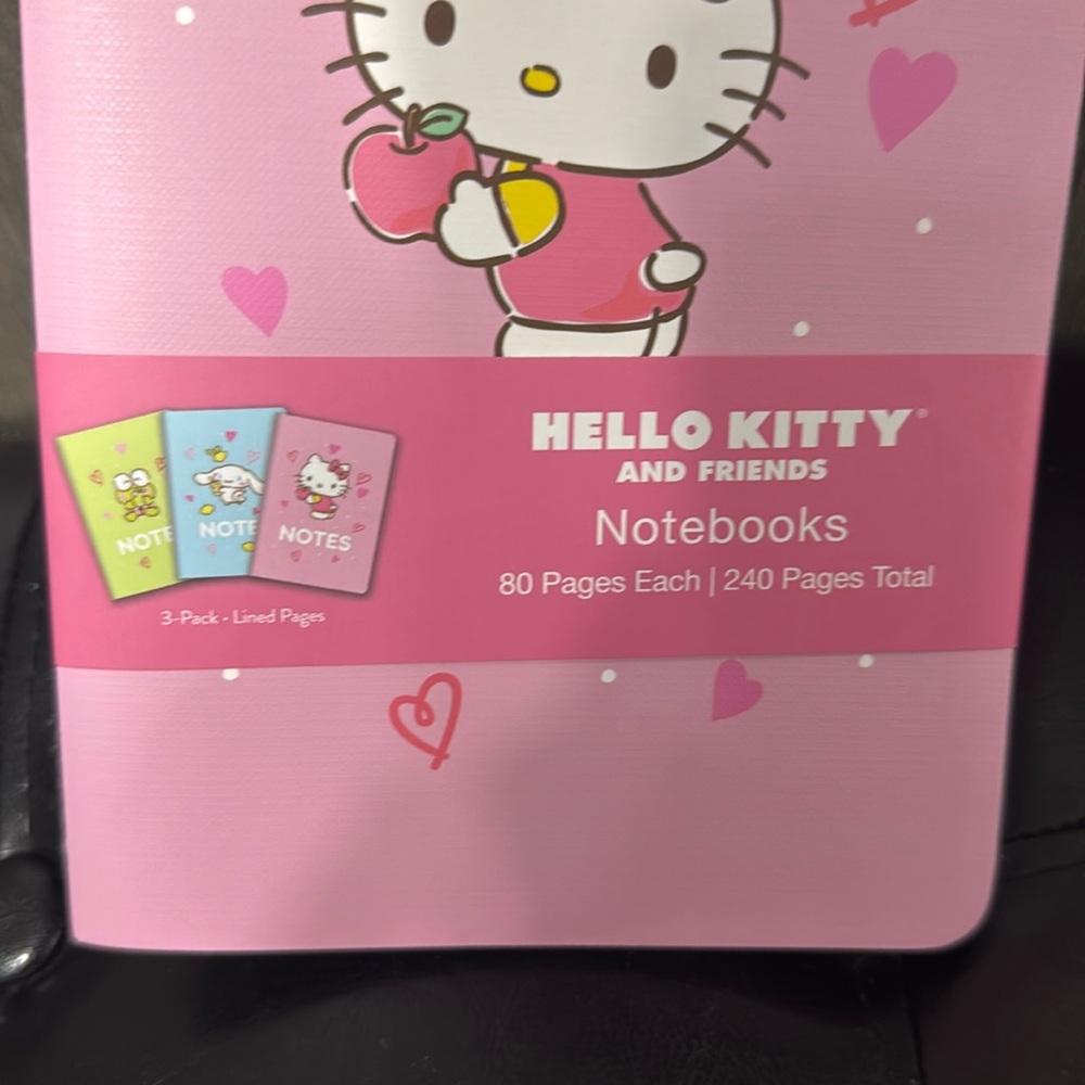 New Sanrio Hello Kitty & Friends Set Of 3 Lined Pages Notebooks 80 Pages Each - Picture 9 of 10